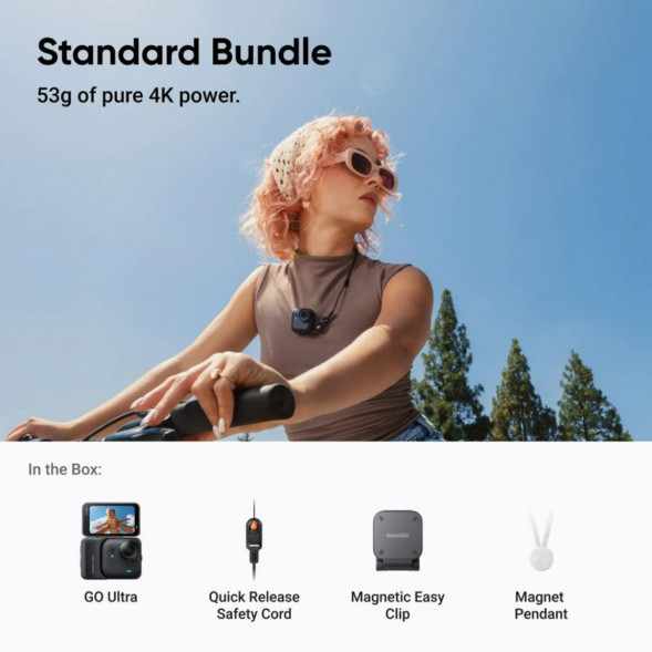Экшн-камера Insta360 GO Ultra Standard Bundle, Black в Петрозаводске