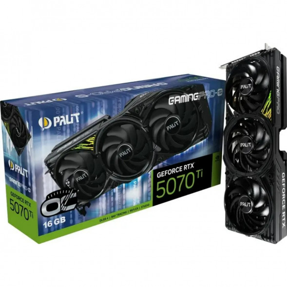 Видеокарта Palit NVIDIA GeForce RTX 5070TI PA-RTX5070TI GAMINGPRO-S OC 16ГБ GDDR7 в Петрозаводске