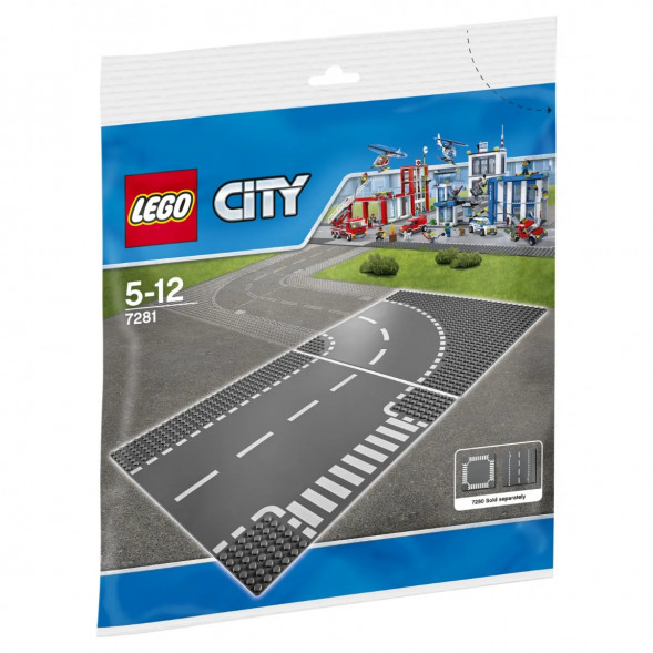 Конструктор LEGO City 7281 Т-образный перекрёсток и поворот в Петрозаводске
