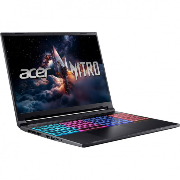 Ноутбук Acer Nitro V 16S ANV16S-71-71MF (16&amp;quot;, IPS, Intel Core 7 240H 2.5ГГц, 10 ядер, 16Гб DDR5, 1Тб SSD, RTX 5060 8Гб, Windows 11 Pro), черный в Петрозаводске