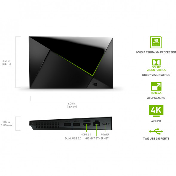 ТВ-приставка NVIDIA SHIELD TV PRO, черный в Петрозаводске