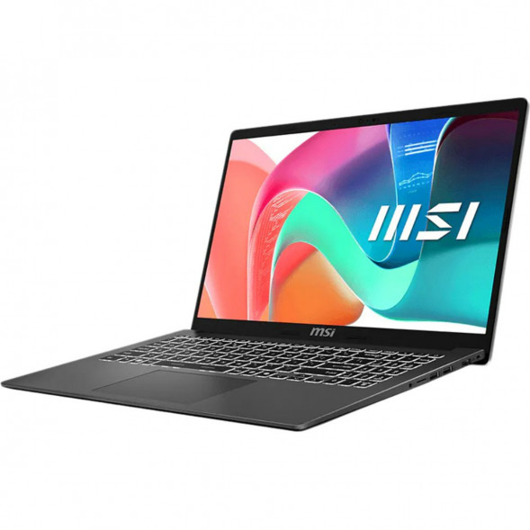 Ноутбук MSI Modern 15 F1MXG-1280RU (15.6&amp;quot;, IPS, Intel Core 7 150U, 10 ядер, 16 ГБ DDR5, SSD 512 ГБ, Intel Iris Xe Graphics, Windows 11), чёрный в Петрозаводске