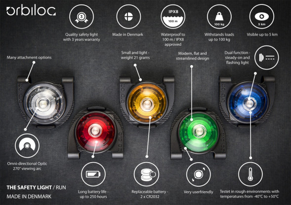 Фонарь для собак Orbiloc Dog Dual Signal Colours, синий в Петрозаводске