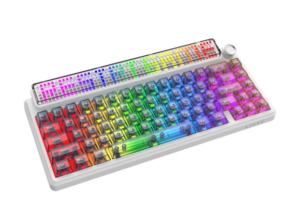 Беспроводная игровая механическая клавиатура Ajazz Pixel 68, 8K, Hot-Swap, RGB, с матричным LED экраном в Петрозаводске