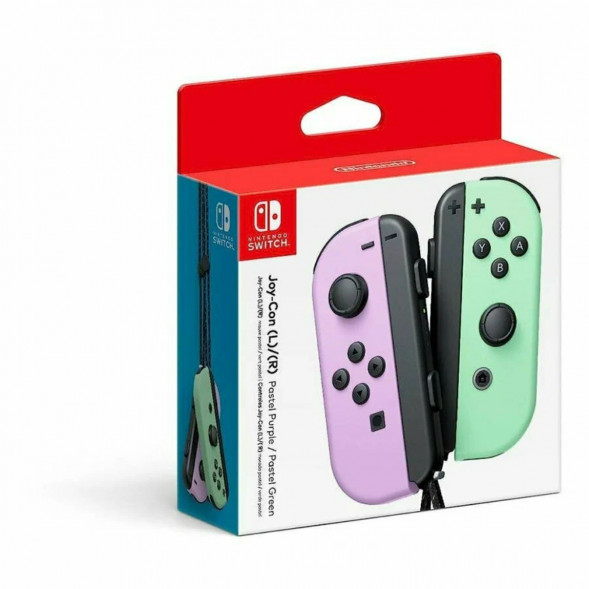 Геймпад Nintendo Switch Joy-Con controllers Duo, пастельный пурпурный / пастельный зеленый в Петрозаводске