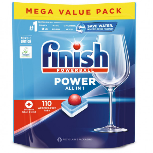 Таблетки для п/машины Finish Poweball Power All in 1, 110 шт. в Петрозаводске