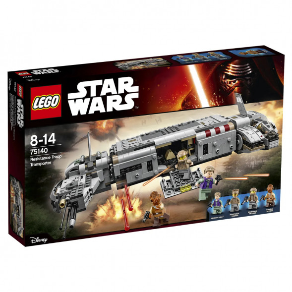Конструктор LEGO Star Wars 75140 Военный транспорт Сопротивления в Петрозаводске
