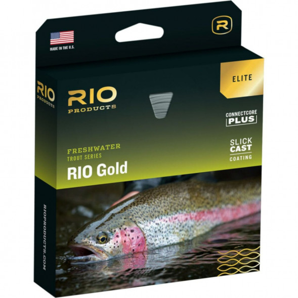 Леска RIO Elite Gold WF8F, Moss/Gold/Gray в Петрозаводске