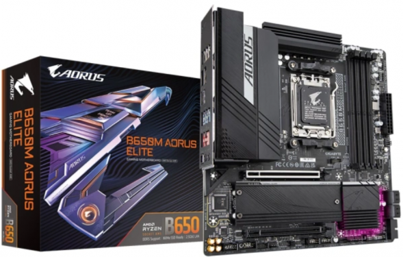 Материнская плата GIGABYTE B650M AORUS ELITE mATX в Петрозаводске