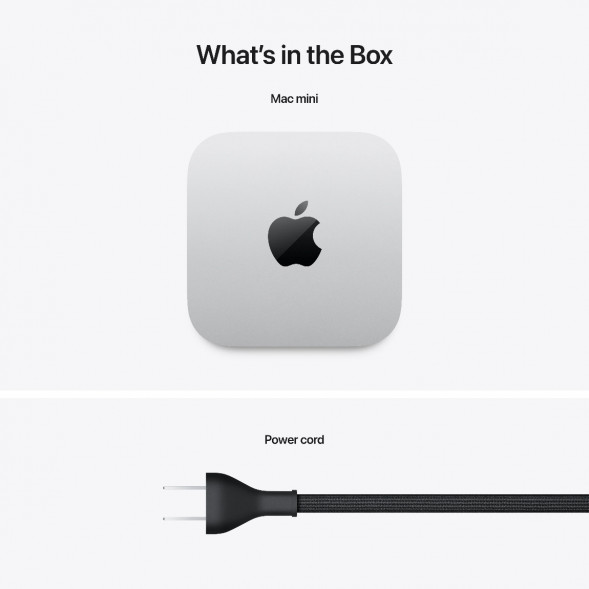 Компьютер Apple Mac mini M4 2024 (MU9D3) (10 Core GPU, 16ГБ, 256ГБ SSD, Apple, macOS), серебристый в Петрозаводске
