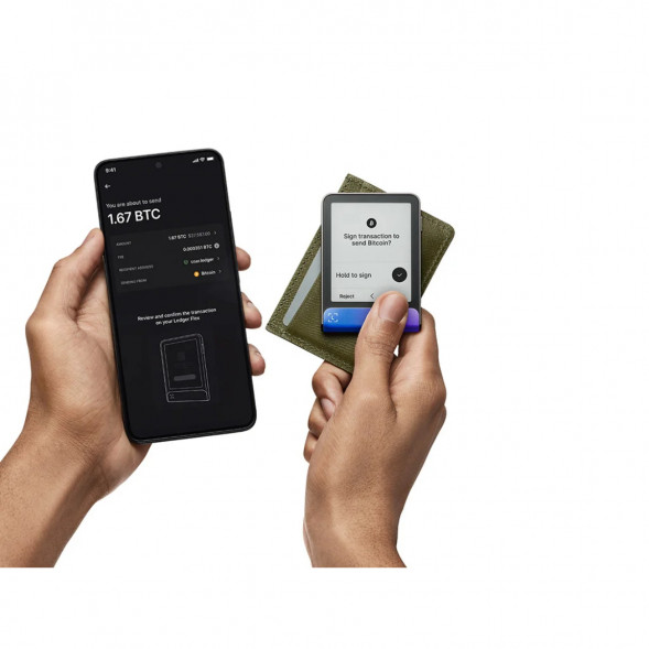 Аппаратный криптокошелек Ledger Flex+Recovery Key, Neptune Blue в Петрозаводске