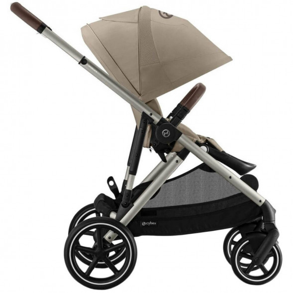 Детская коляска Cybex Gazelle S TPE Almond Beige с корзиной и дождевиком в Петрозаводске