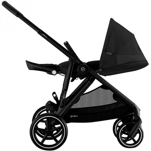 Детская коляска Cybex Gazelle S BLK Moon Black с корзиной и дождевиком в Петрозаводске