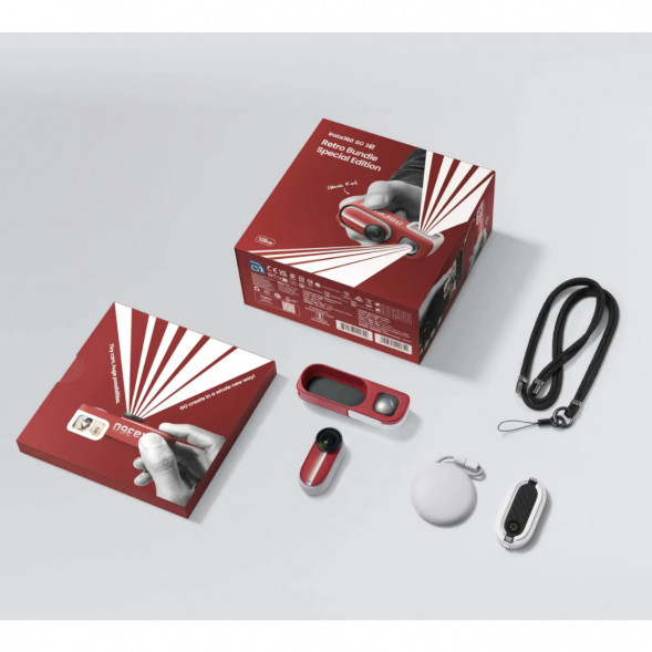 Экшн-камера Insta360 Go 3S Retro Bundle Special Edition 128ГБ, Red в Петрозаводске