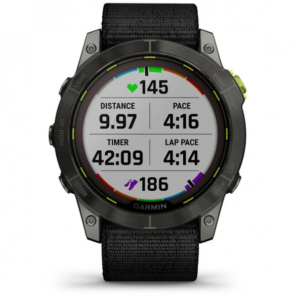Умные часы Garmin Enduro 2 угольно-серый DLC титановый с нейлоновым ремешком UltraFit 010-02754-01 в Петрозаводске
