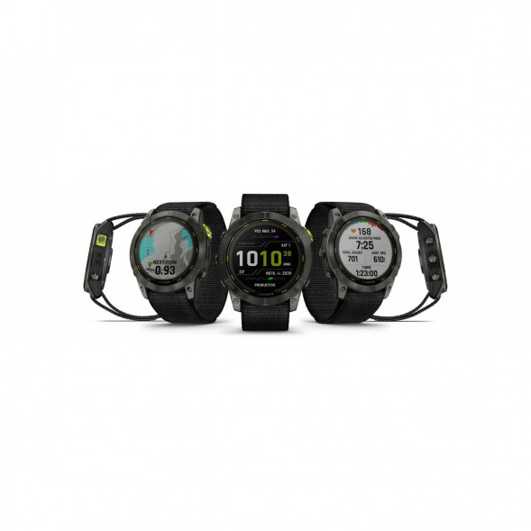 Умные часы Garmin Enduro 2 угольно-серый DLC титановый с нейлоновым ремешком UltraFit 010-02754-01 в Петрозаводске