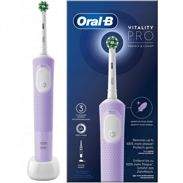 Электрическая зубная щетка Oral-B Vitality Pro D103, фиолетовый в Петрозаводске
