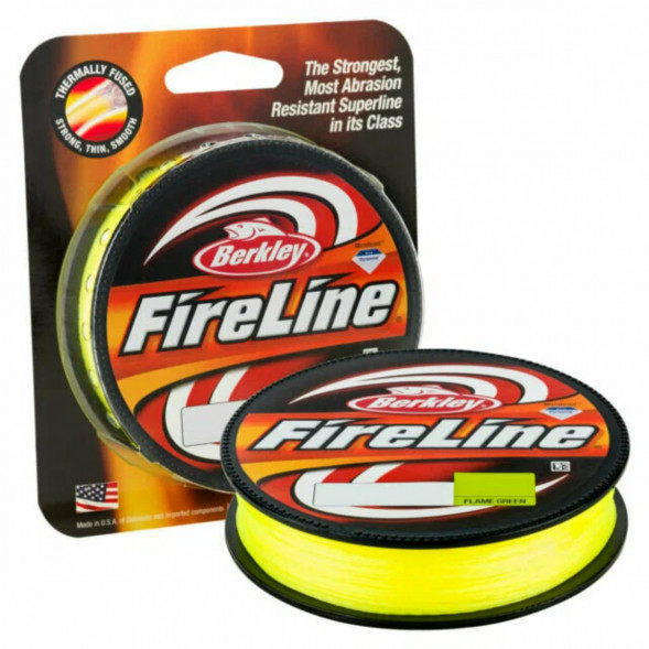 Леска Berkley FireLine 0,25mm 17,5kg 270m, Flame Green (желтый неон) в Петрозаводске