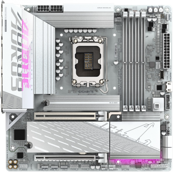 Материнская плата Gigabyte B860M AORUS ELITE WIFI6E ICE (LGA1851, mATX) в Петрозаводске