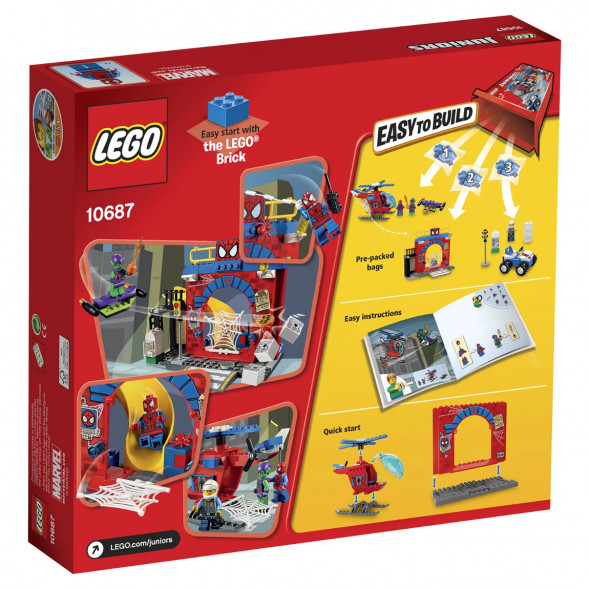 Конструктор LEGO Juniors 10687 Убежище Человека-паука в Петрозаводске