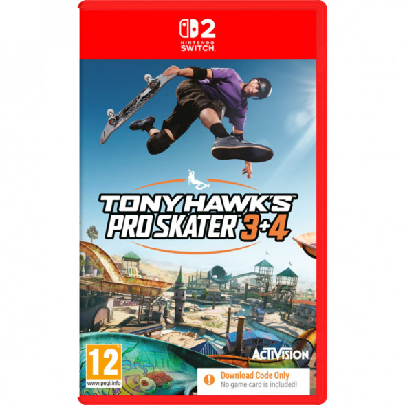 Игра Tony Hawk&amp;#039;s Pro Skater 3+4 (код загрузки) [Nintendo Switch 2, английская версия] в Петрозаводске