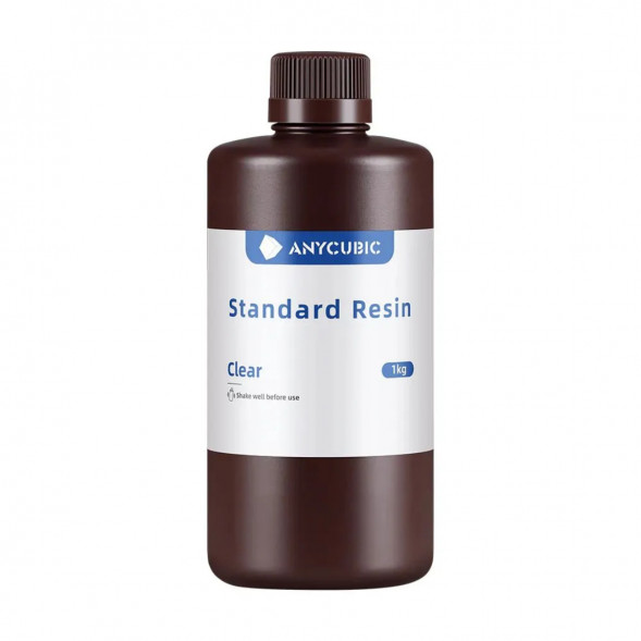 Фотополимерная смола Anycubic Standard Resin для 3D принтера Прозрачная (Clear), 1 кг в Петрозаводске